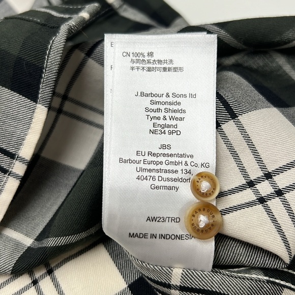✨ BARBOUR ✨ Modern Heritage Angelina Poplar Tartan Shirt 8 (USA 4) - Picture 10 of 16